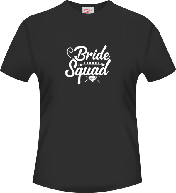 Black-Round-Neck-Bride-Squad-Tee