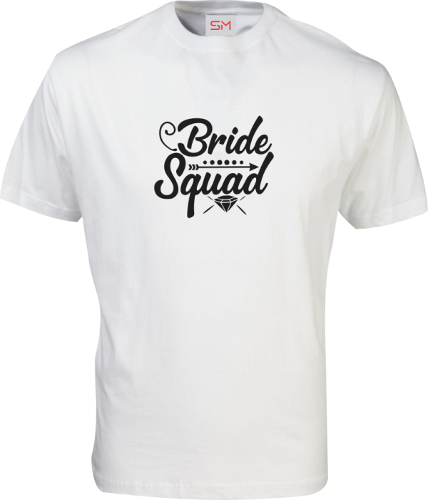 White-Round-Neck-Bride-Squad-Tee