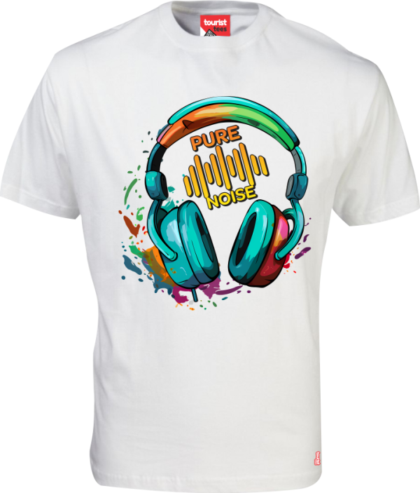 White-Round-Neck-Pure Noise Colour Pure Noise