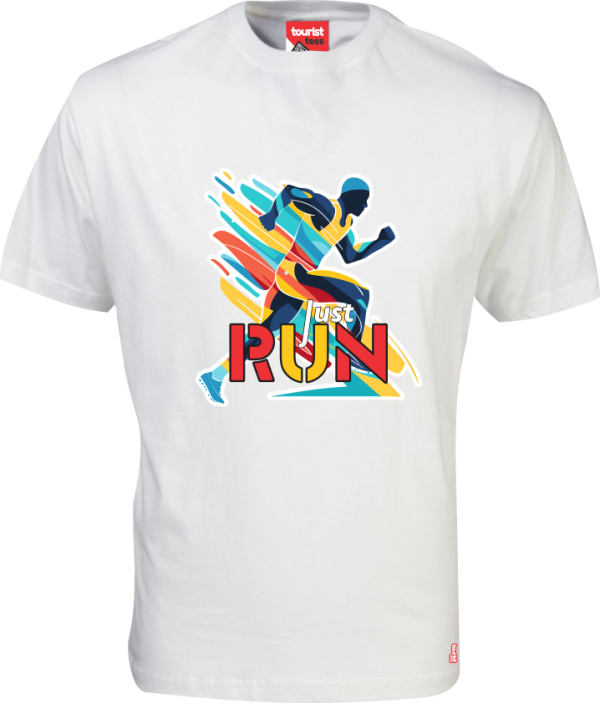White-Round-Neck-RUN Colour Runner Tee