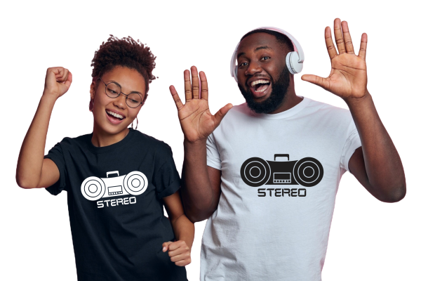 Tourist Tees Colour Option - Stereo Stereo Cassette Player Tee