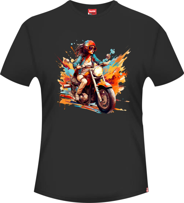 Black Round Neck - Scooter Gal Colour Scooter Gal