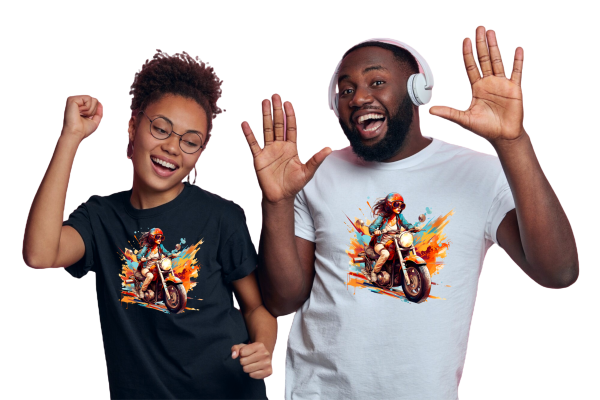 Tourist Tees Colour Option - Scooter Gal Colour Scooter Gal